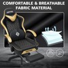 HOFFREE Gaming Chair with Massage Lumbar Support Leather High Back