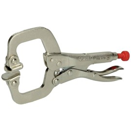 KS Tools 115.1178 C-clamps with pads-American type, 0-25mm