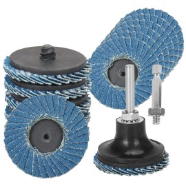 SI FANG 9Pcs 2 inch Quick Change Sanding Discs High Density Zirconia Die Grinder Flap...