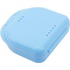 WLngtv Blue Retainer Case Mouth Guard Case Orthodontic Dental Retainer