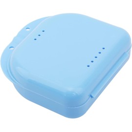 WLngtv Blue Retainer Case Mouth Guard Case Orthodontic Dental Retainer Box Denture Storage Container Orthodontic Supplies