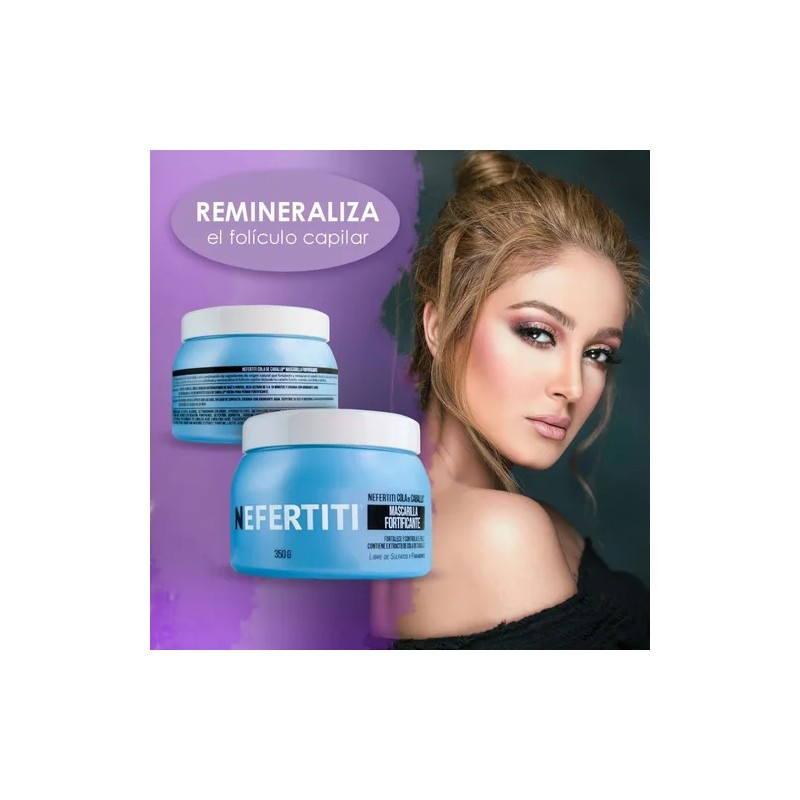 Mascarilla Para Cabello Con Cola De Caballo Nefertiti 350gr