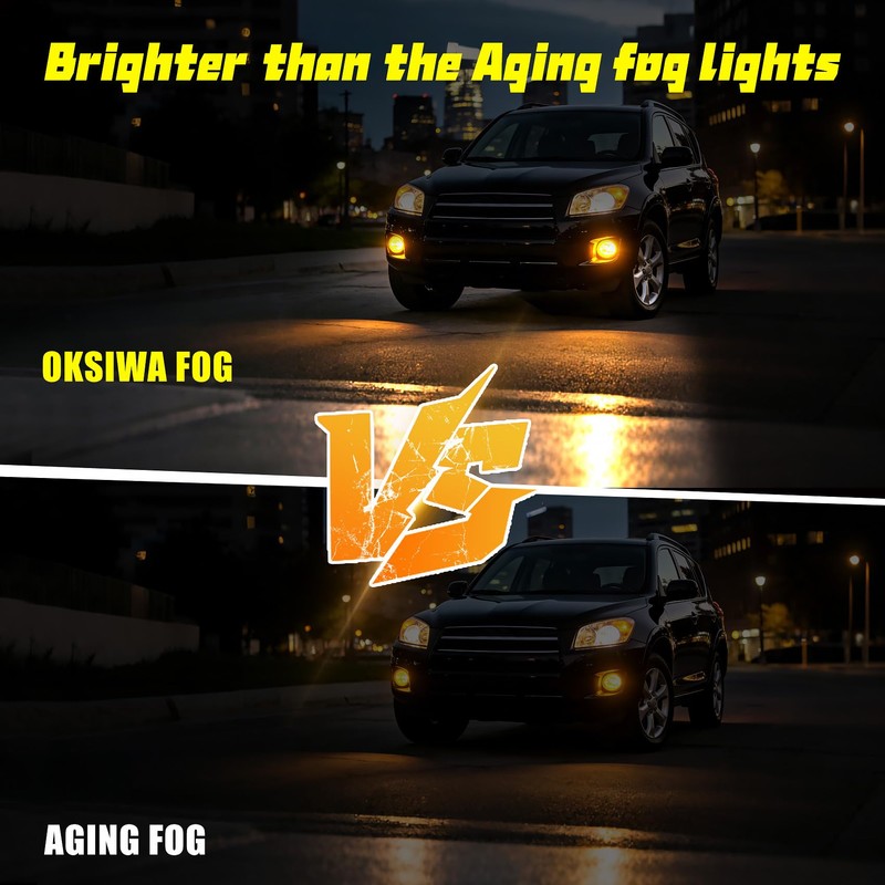 OKSIWA LED Fog Lights with DRL For 2013 2014 2015