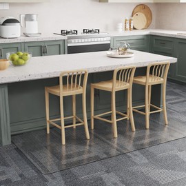 ZPAI Plastic Low Pile Carpet Protector Runner Mat, 2'x6' Clear Non-Slip Vinyl Rug Cover Protector for Pets, Heavy-Duty Waterproof Floor Mat for Kitchen, Hallway, Doorway