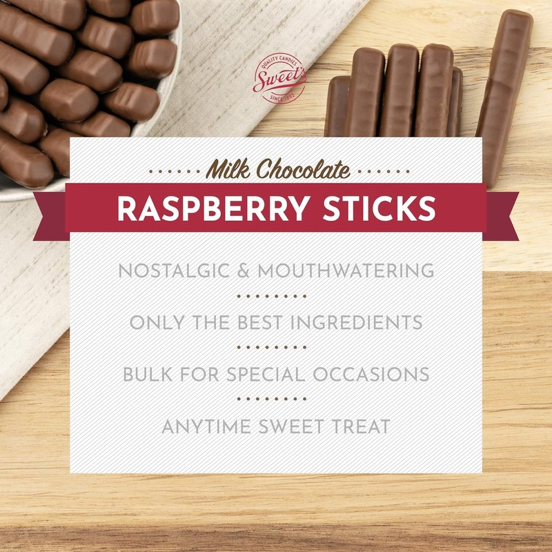 Sweet's Candy Milk Chocolate Raspberry Stick (2) and Happy Holidays