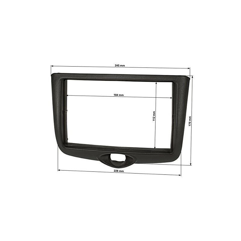 tomzz Audio 2455-045 Double DIN Radio Faceplate Compatible with Toyota