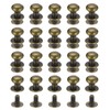 sourcing map 8mm Ball Head Stud Rivets Screw Back, 20Pack