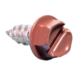 SCREWIT Brand #8 x 1/2 inch Gutter and downspout Colored Zip Screws with 1/4 inch Head (25 Pack) (Beaver Brown)