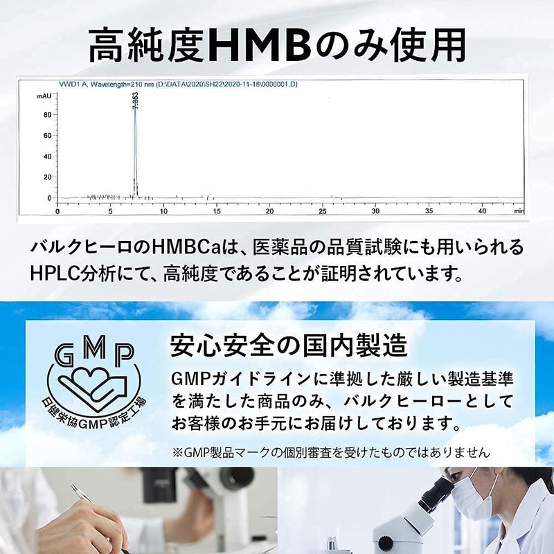 【3袋セット】HMB 90000mg バルクヒーロー サプリメント 国内製造