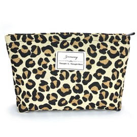 znmeny Women's Makeup Pouch, Cosmetic Pouch, Large Capacity, Cute, Stylish, Square, Storage Pouch, Portable, For Travel