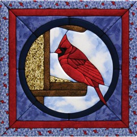 Quilt Magic 12-Inch by 12-Inch Cardinal Kit