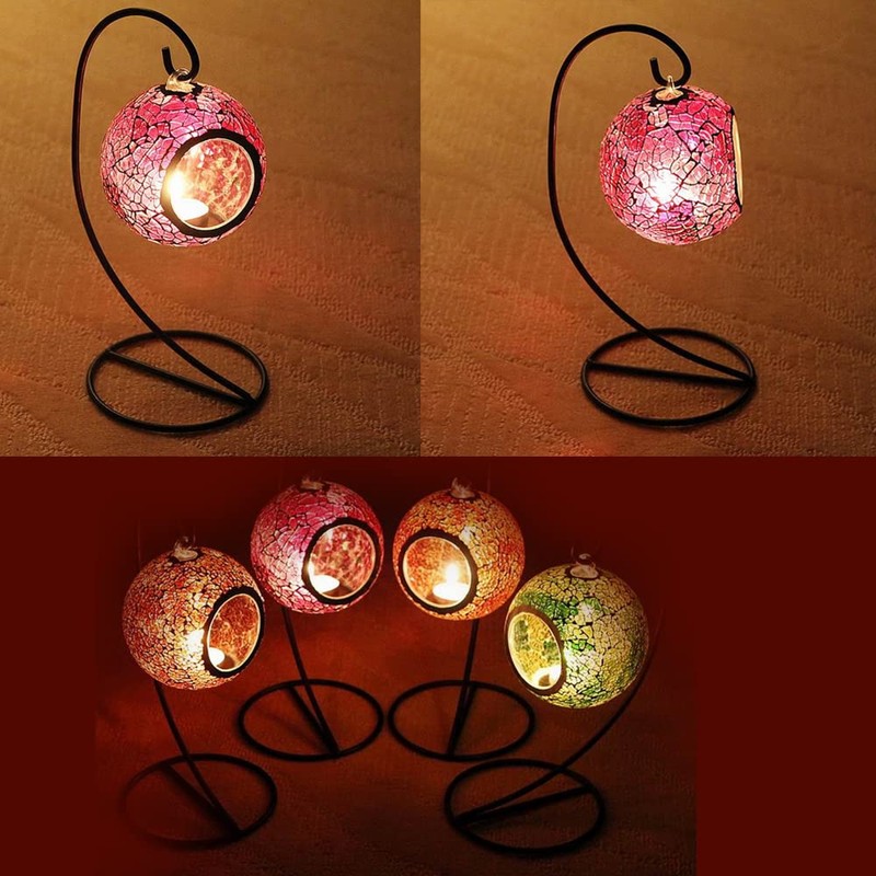 Ornament Display Stand,6 pack Air Plants Holder, Planter Terrariums Hanger,