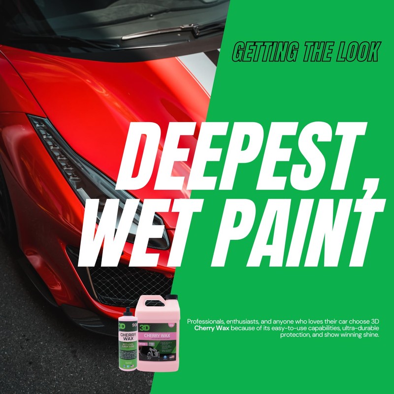 3D Cherry Wax - Deep Gloss, Wet Look Carnauba Car