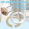 PATIKIL Wall Split Flange 4" (103mm),4 Pcs Stainless Steel Round