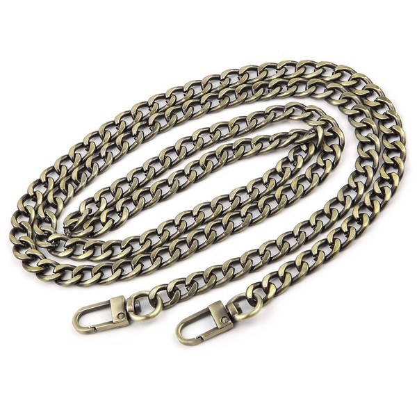 47.2 inch DIY Iron Flat Chain Belt, Handbag Replacement Belt,