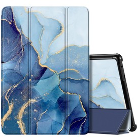 Fintie Slim Case for All-New Fire HD 10 Tablet (13th Generation, 2023 Release) - Trifold Lightweight Hard Shell Stand Cover with Auto Wake/Sleep, Ocean Marble