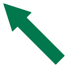 LiteMark Sensory Path Pack of 12 Green 10" Durable Floor Arrow Mix and Match with Our Other Shapes and Phrases to Create Great Activities for Children in The Classroom, Daycare or playroom