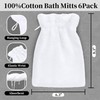 VOOVA & MOVAS White Exfoliating Washcloth 6PC, 8.3"x6.3" - 100%