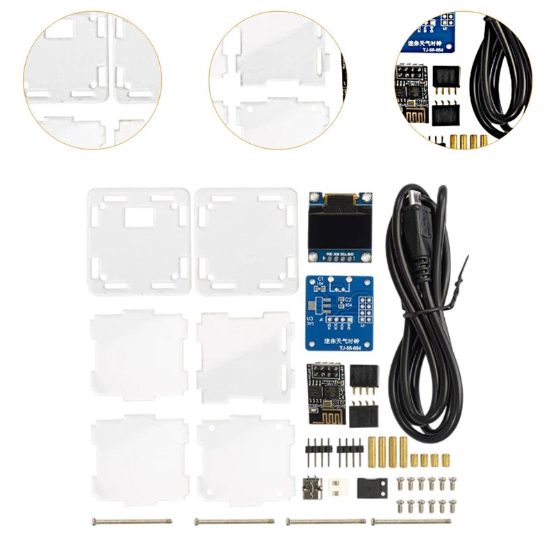 WeiLaiKeQi DIY Digital Clock Kit ESP8266 Mini Weather Clock for