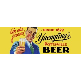 Yuengling's Pottsville Beer New Metal Sign: Ships Free - 6 x 18" Made in USA!