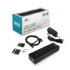 Vantec 7-Port USB 3.0 Hub, Aluminum, Full Powered, Mountable, with