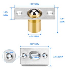 4Pack Door Ball Catch, Closet Door Ball Catch Hardware