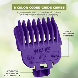 Wahl Color Pro 3025945 - Recortadora de barba todo en uno, recargable, inalámbrica, codificada por color, con detalle para cejas, recortadora de pelo y nariz giratoria para hombres, modelo 3025945