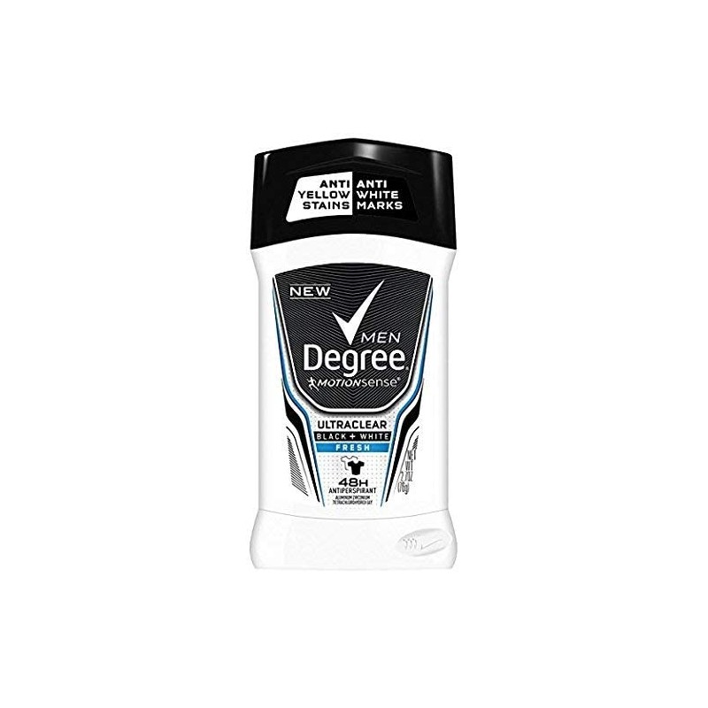 Degree Ultraclear Antiperspirant Deodorant Black/White, Fresh, 2.7 oz (Pack of