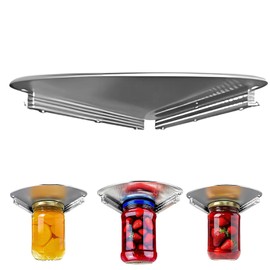 Glasöffner,Glasöffner Für Senioren,Glasöffner Schraubdeckelöffner,Unterschrank-Glasöffner Für Schwache Hände, Glasdeckel Und Flaschenöffner, Dosenöffner, Einhandglasöffner