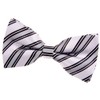 Retreez Men Woven Pre-tied Bow Tie Preppy Stripe 13 cm