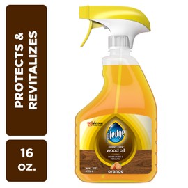 Pledge Wood Oil, Expert Care, Trigger, Orange Scent, 16 oz (Pack of 6)