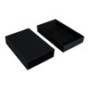 Rayher 67368576 67368576 Large Blank Black Matchboxes 6 Cardboard Boxes