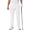 TACVASEN Mens Dress Pants Stretch Lightweight Quick Dry White Golf