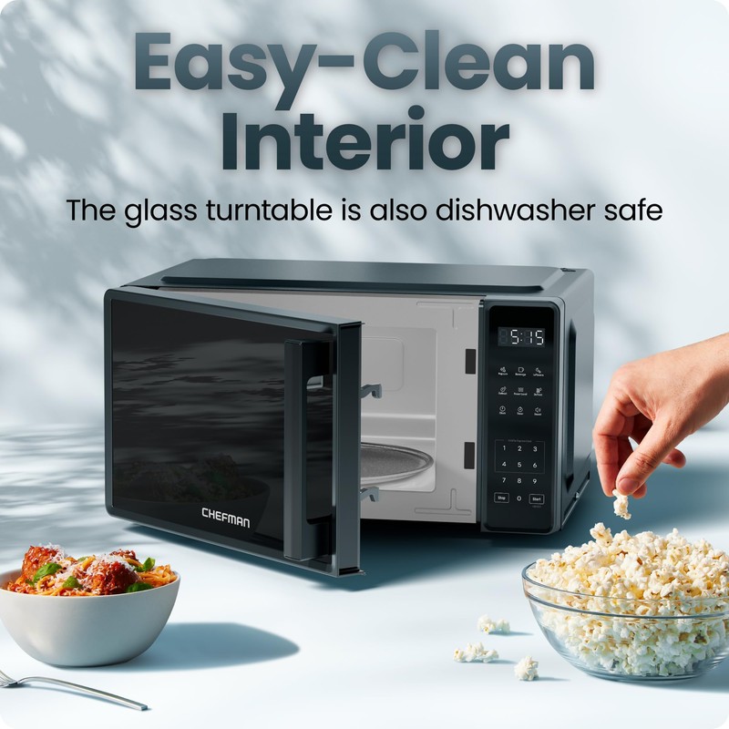 Chefman Countertop Microwave Oven 0.7 Cu. Ft., 700 Watts with