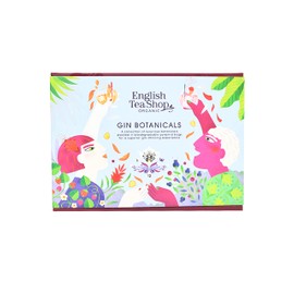 English Tea Shop Organic Gin Botanicals - 12 Pyramid Tea Bags Gift pack with 3 different Natural Botanical Blends