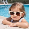 HXS 2-Pack Polarized Toddler Sunglasses with Strap for 0-24 Months,Beige