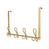 FantasHome Double Prong Over The Door Hook Rack with 12