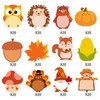 240Pcs Fall Sticky Notes Thanksgiving Sticky Notes, Turkey Pumpkin Squirrel