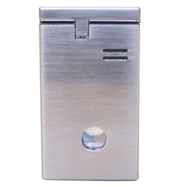 Larchmont Park City Double Torch Windproof Butane Lighter with Built-in Punch Cutter (Metal)