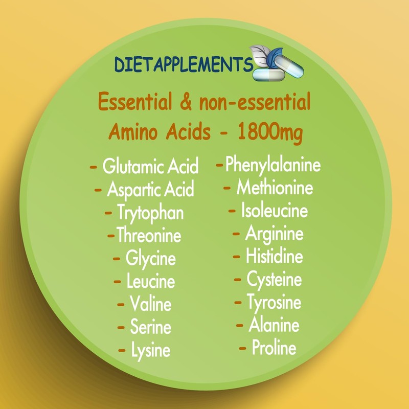 Marine Collagen Type1&3 1800mg, Biotin 10000mcg/serving, Hyaluronic Acid, Vitamins, Minerals,