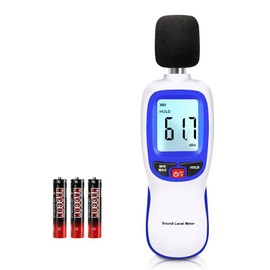 Decibel Meter, Portable SPL Meter (Sound Pressure Level Meter), Digital Noise Meter, Range 30-130dB(A) db Meter, Noise Volume Measuring Instrument, Sound Monitoring Tester (Battery Included) Blue