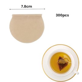 300 Piezas Bolsas de Filtro de Té, Bolsas de Filtro de Café, Bolsas De De Té Vacías De Té De Hierbas Sueltas Con Cordón, Infusor de Té para Té Y Café de Hojas Sueltas, Bolsitas de té vacías