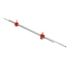 3 in 1 Modular Bar Gauge, Aluminum Bar Clamping Positioning Compass Tool, Woodworking Scribe Circle Drawing Ruler, Woodworking Modular Ruler for Inside Corner Outside Measurements