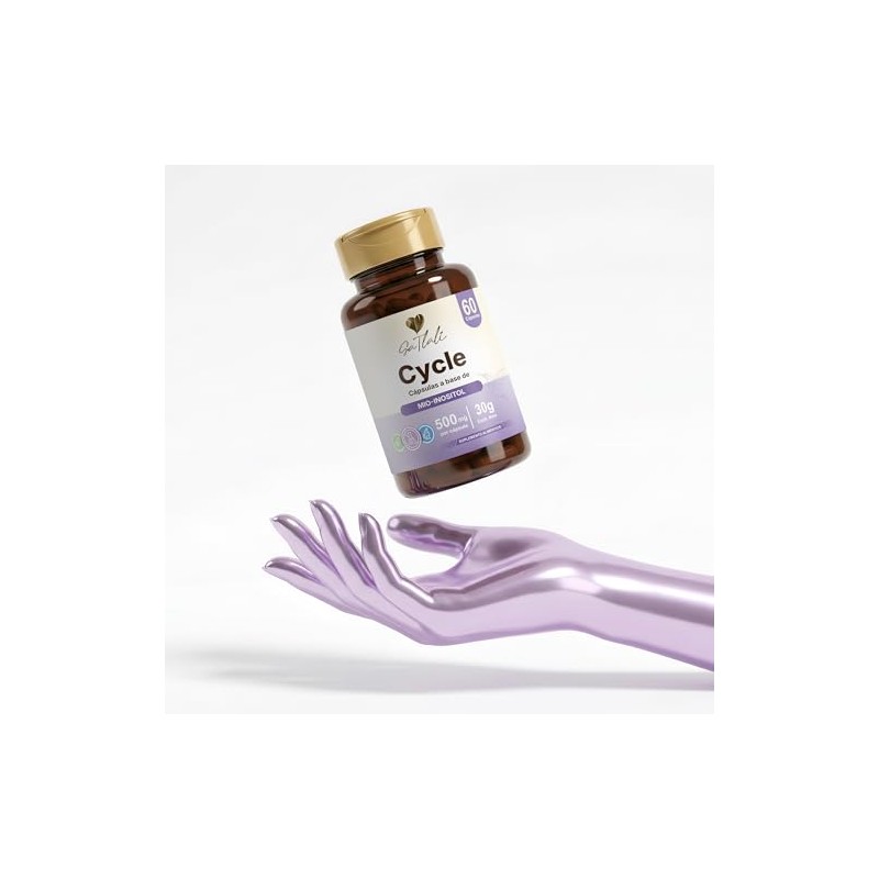Mio Inositol 500 Cápsulas Mujeres Suplemento Alimenticio Magnesio Teanina Folato