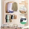 SLEEPING LAMB Double Rod Heavy Duty Clothes Racks for Hanging