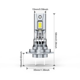 CHUSYYRAY For Honda CBR 600rr 1000rr 2003 2004-2017 H7 LED Headlight Bulbs 6000K BRIGHT US