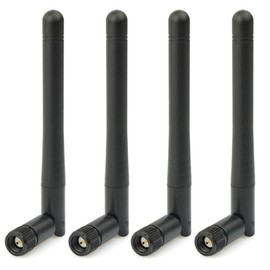 4 Pack Wifi Antenna Sma Wifi Aerial Link Suitable for 2.4ghz 5ghz 5.8ghz 3dbi Mimo Male Dual Band, Wireless External Signal Connector for Pc Tv,Wirelessnetwork Card Usb Adapter Enhanced Signal(SMA)