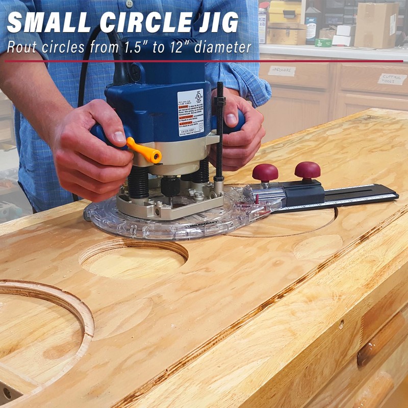 Milescraft 1219 Circle Guide Kit- Precision Router Circle Cutting Jig
