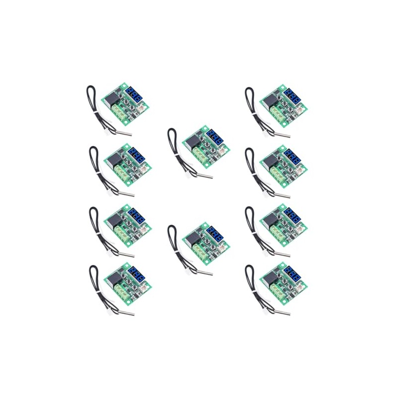 10PCS XH-W1209 W1209 12V DC Digital Temperature Controller Board Module