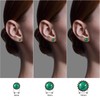 JUSTJANDM 12 Pairs Multi Gemstone Stud Earrings Gold Plated Stainless